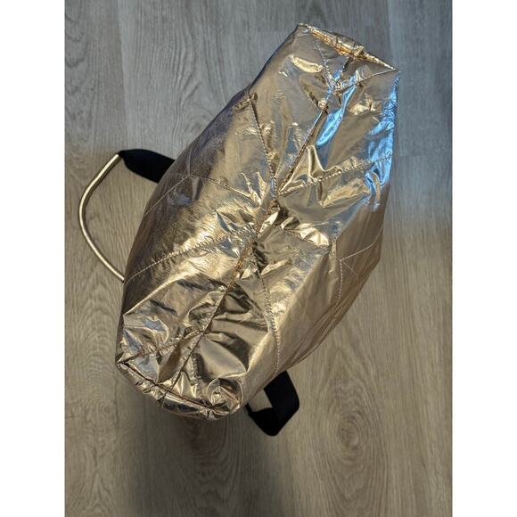 Victorias Secret Quilted Tote Bag in Rose Gold 16 x 16 x 4 - Picture 4 of 5